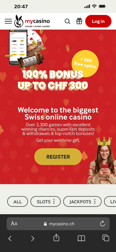 Archivierte Produktansicht von mycasino