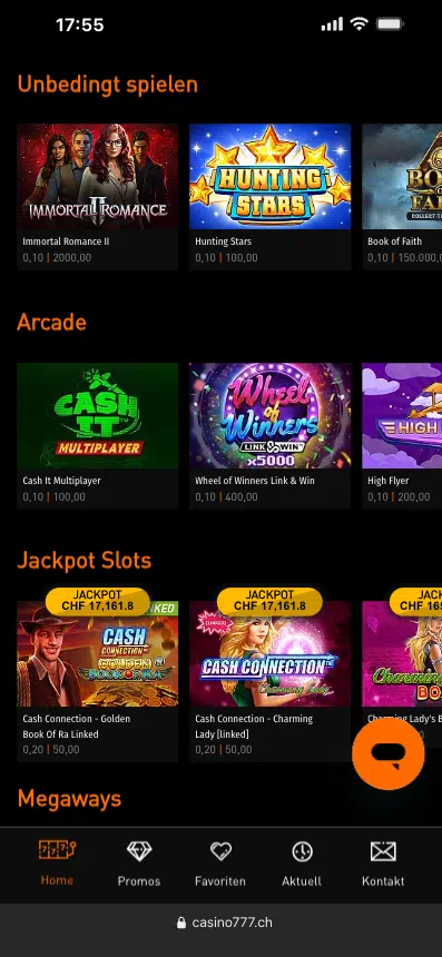 casino777.ch Casino Screenshot - Beste Online Casinos Schweiz